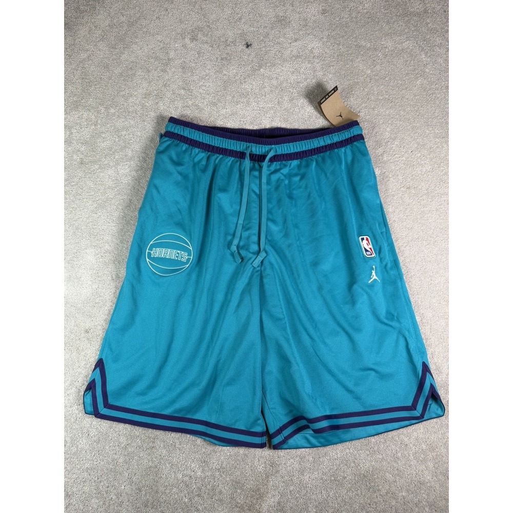 Nike Jordan Charlotte Hornets NBA Basketball Shorts Mens Teal FB6459-415 XLT NWT